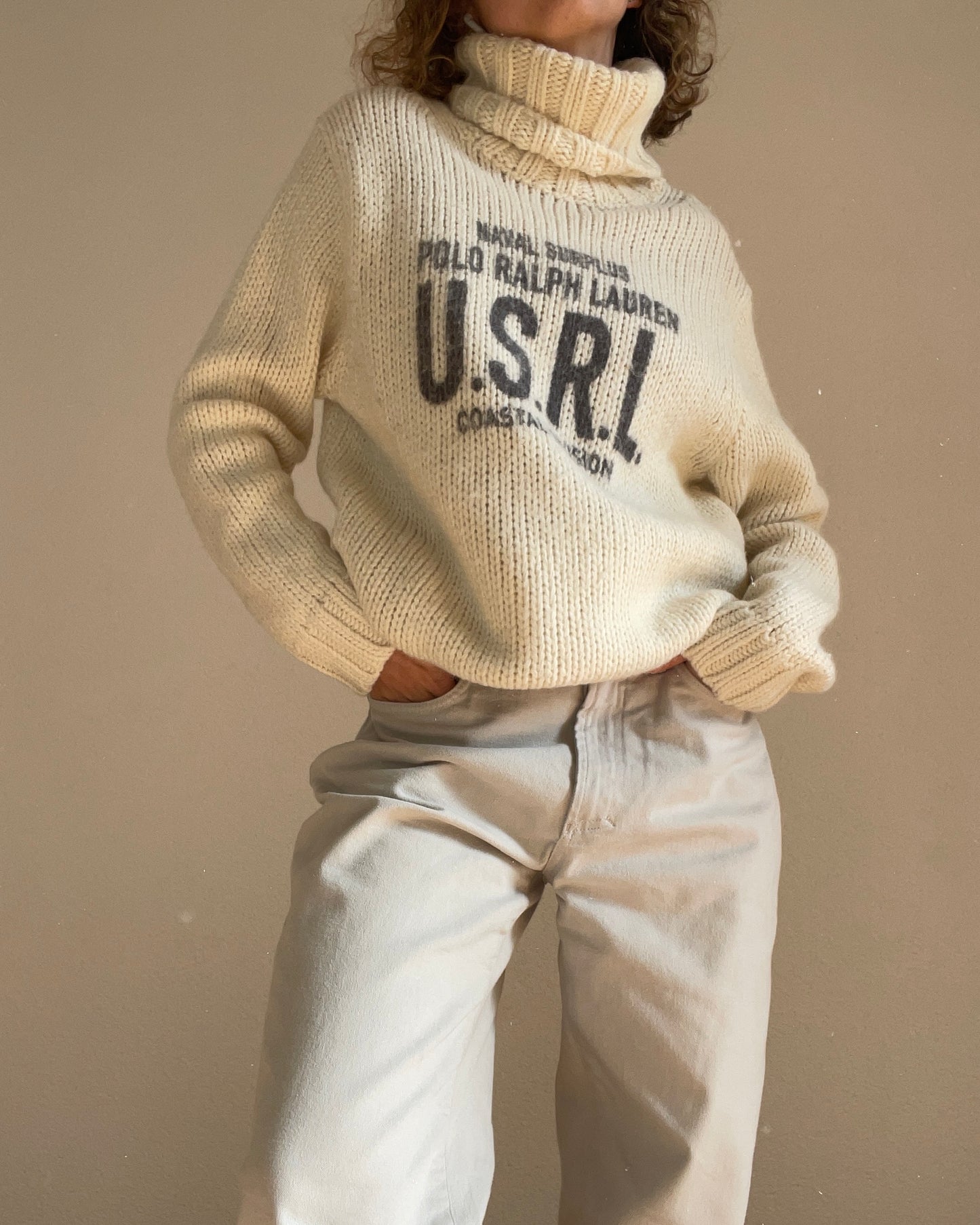 Ralph Lauren - White turtle neck