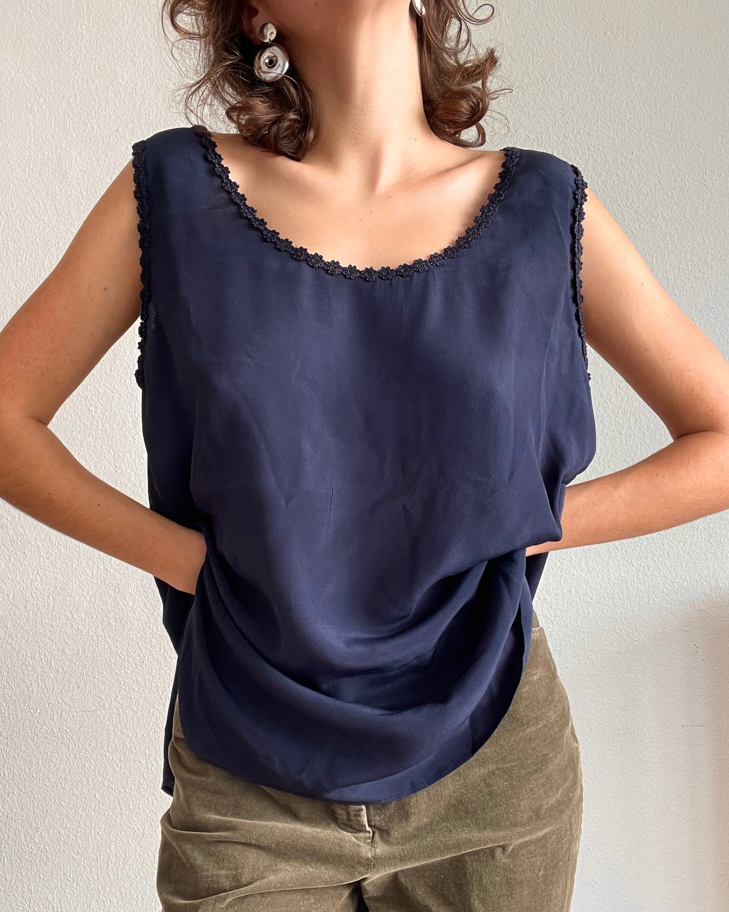 MARELLA - blue navy top