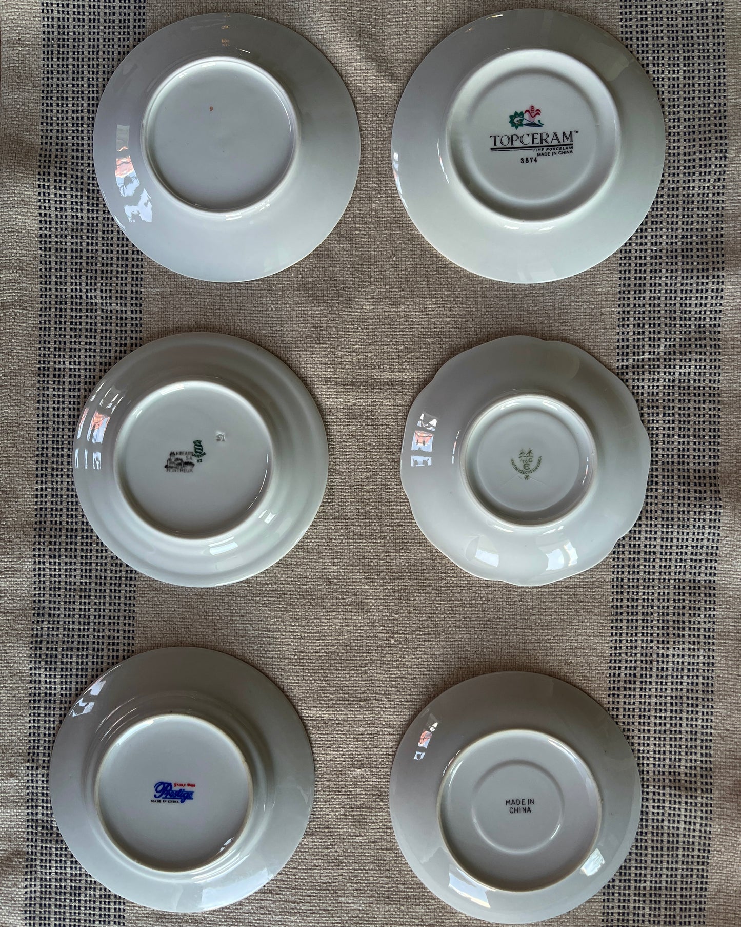 N. 2 - Set of 6 vintage plates