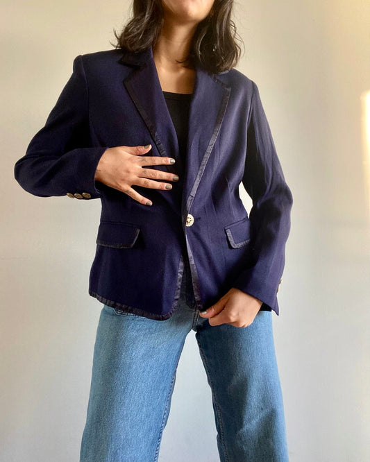 Vintage blue navy blazer