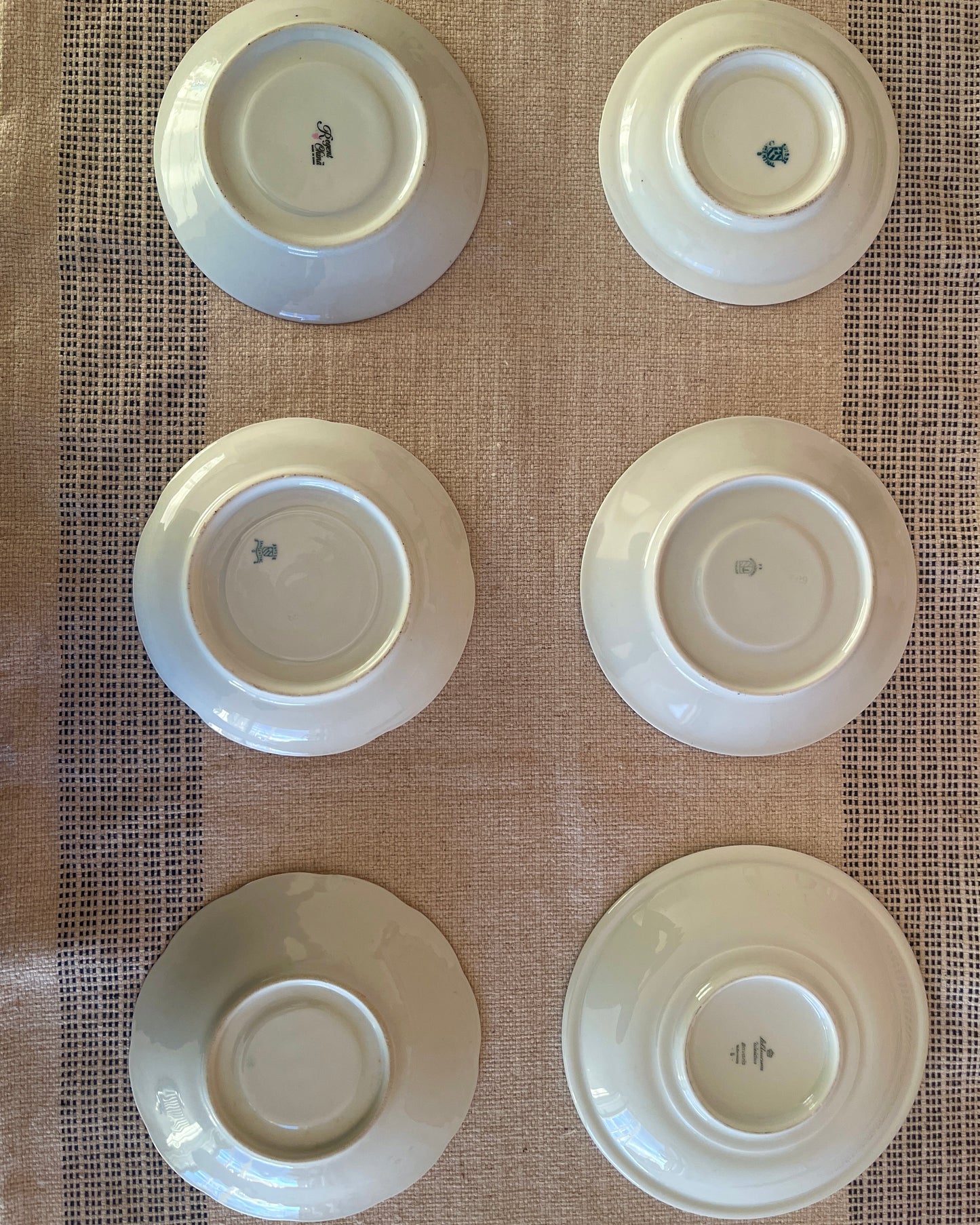 N. 1 - Set of 6 vintage plates