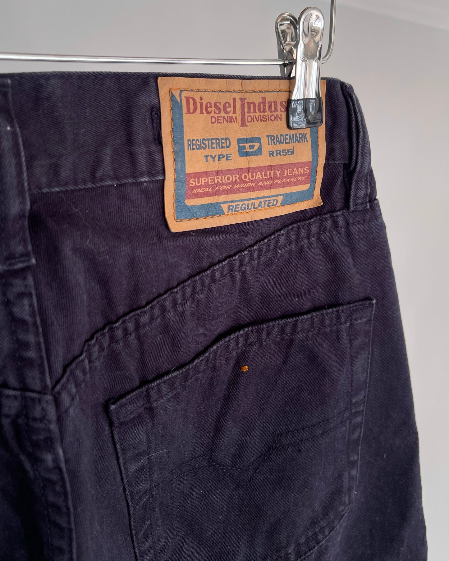 Vintage Diesel Industry High-Waist Wide-Leg Jeans - Made in Italy