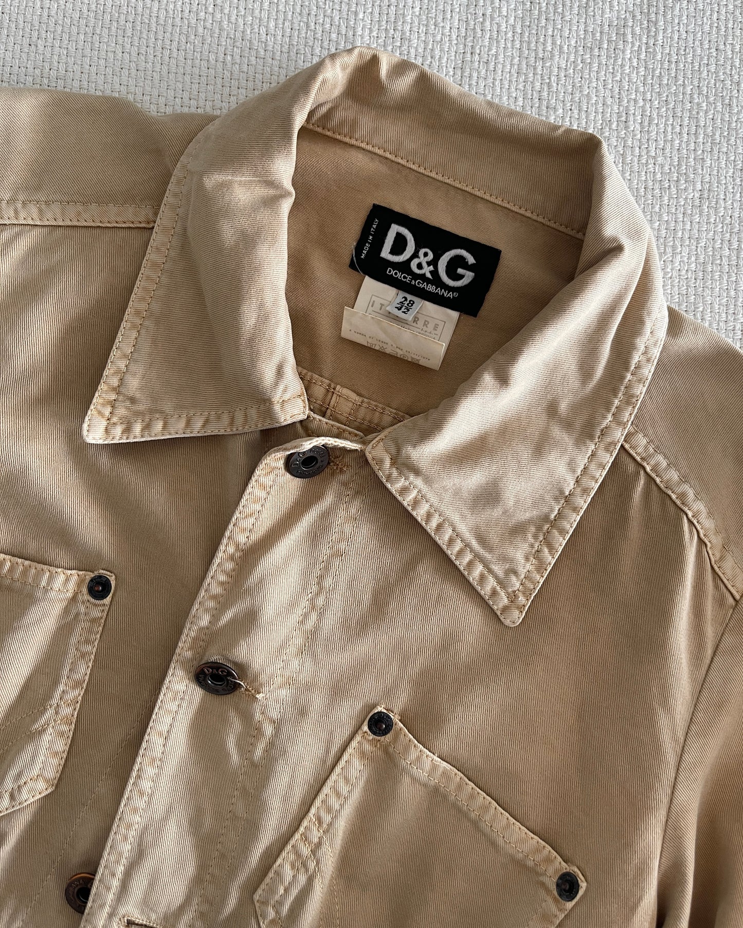 D&G - Vintage 2yk Beige Jacket