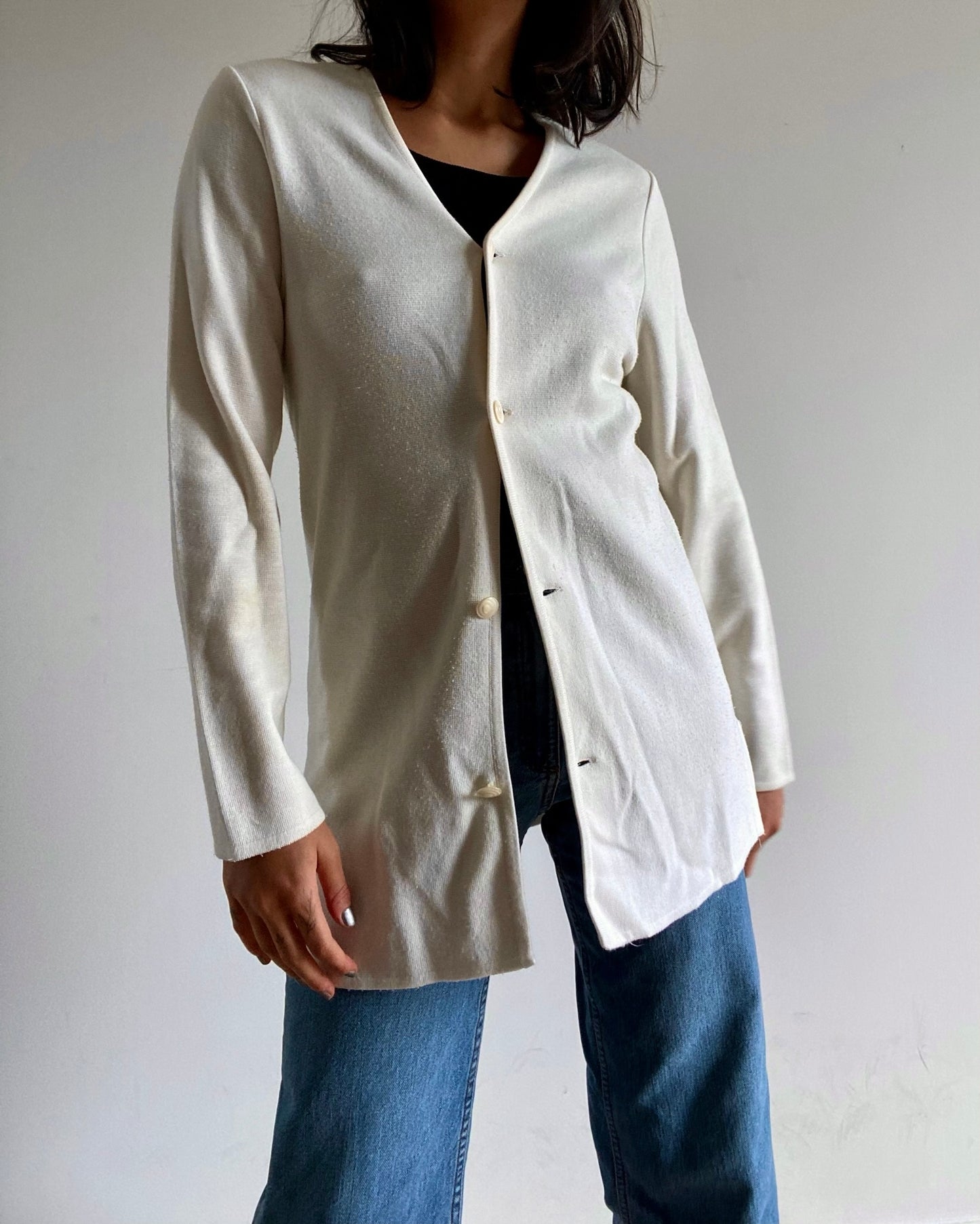 Vintage white cream cardigan