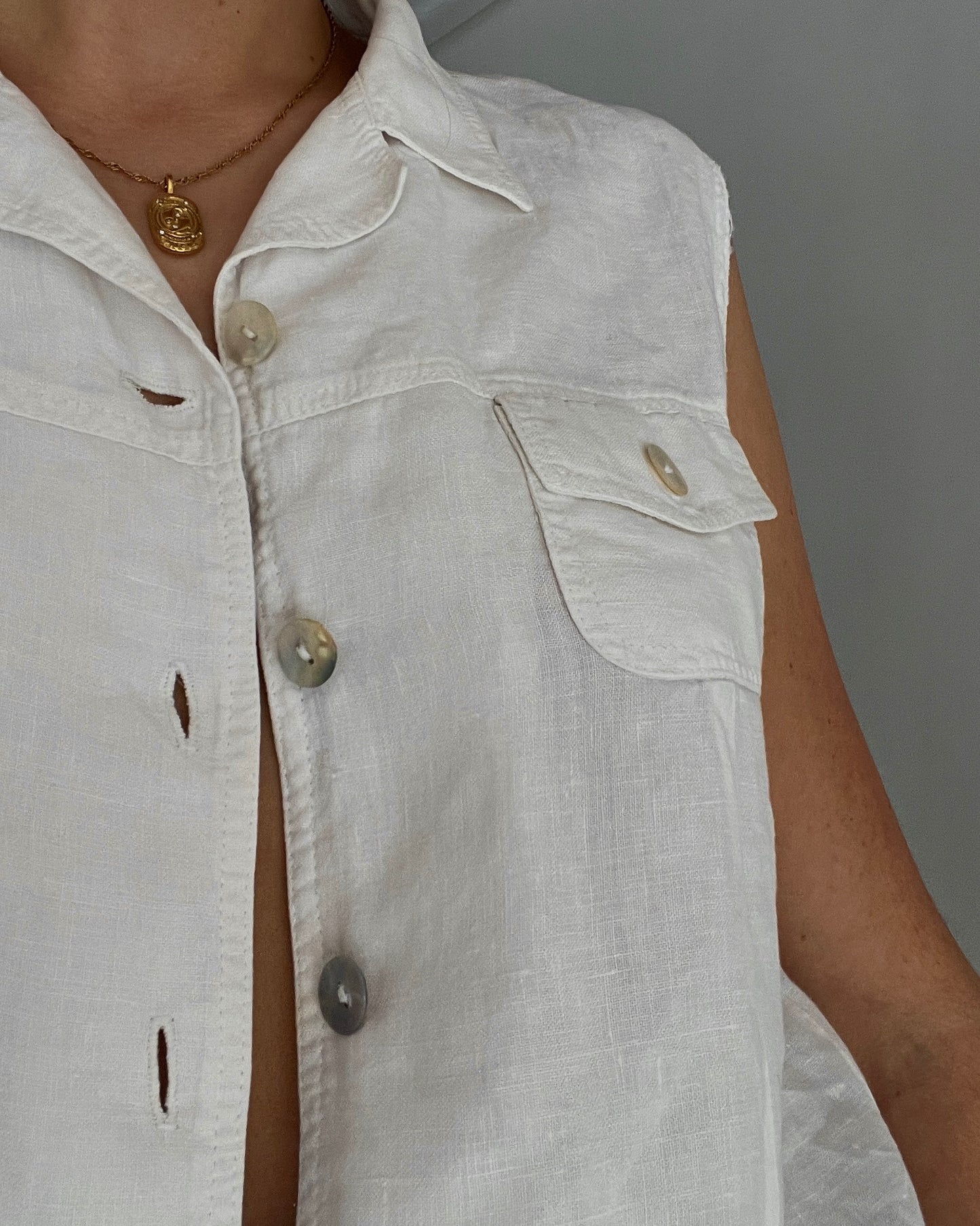 Linen white shirt