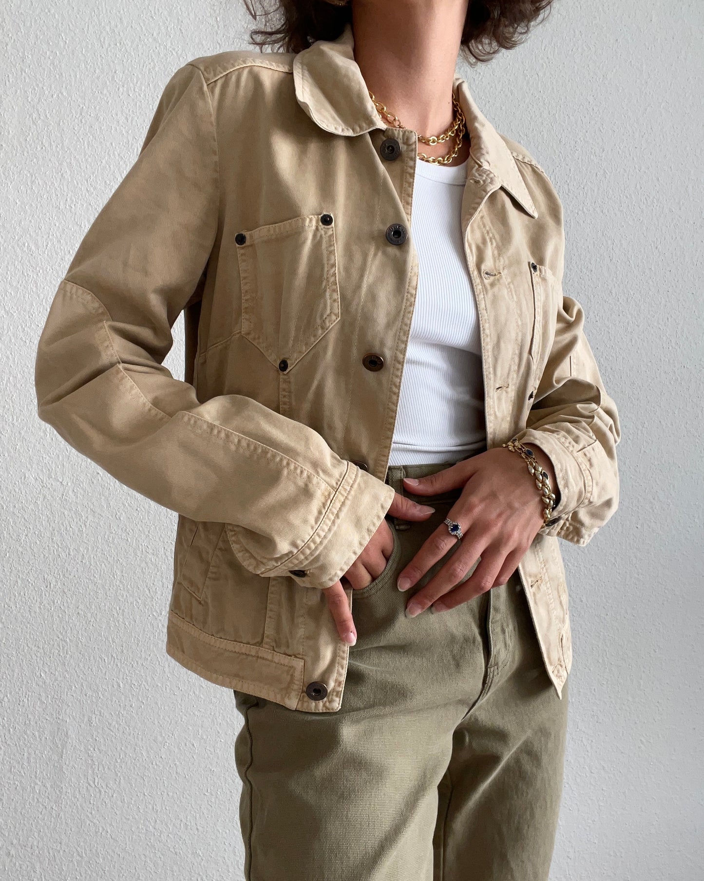 D&G - Vintage 2yk Beige Jacket