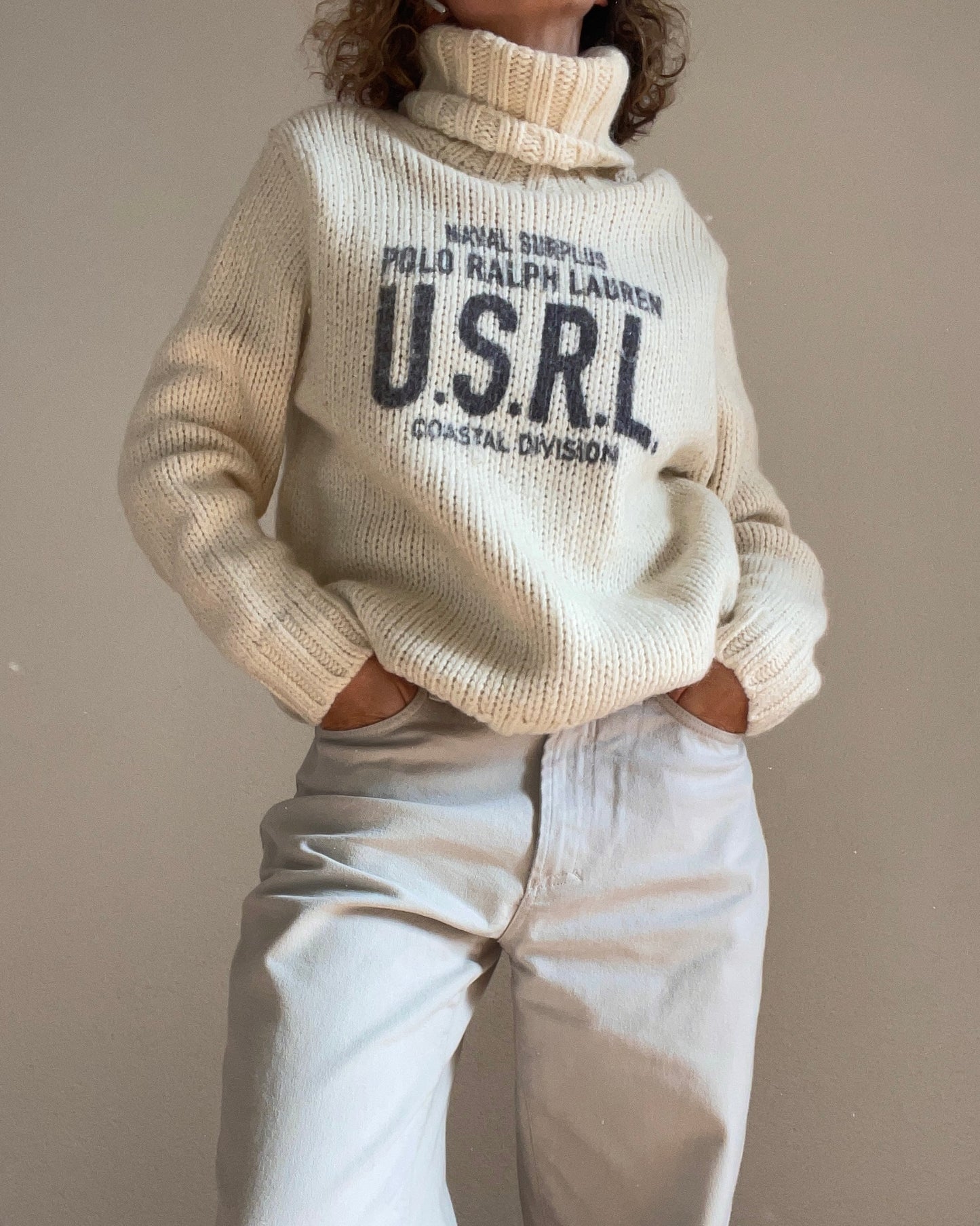 Ralph Lauren - White turtle neck