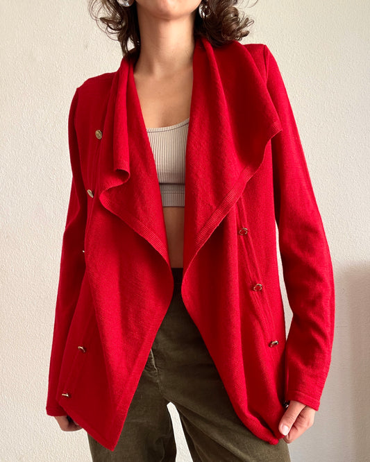 CALVIN KLEIN - Red cardigan