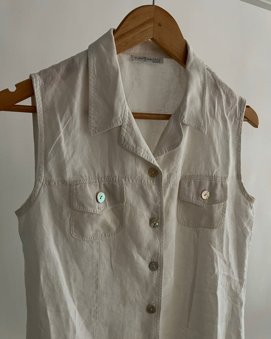 Linen white shirt