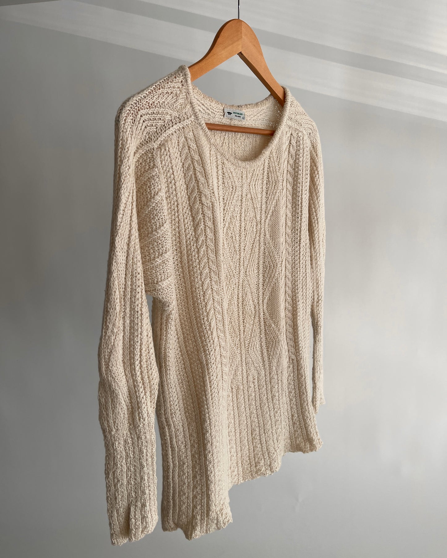 Inis Meáin Cream Cable Knit Sweater