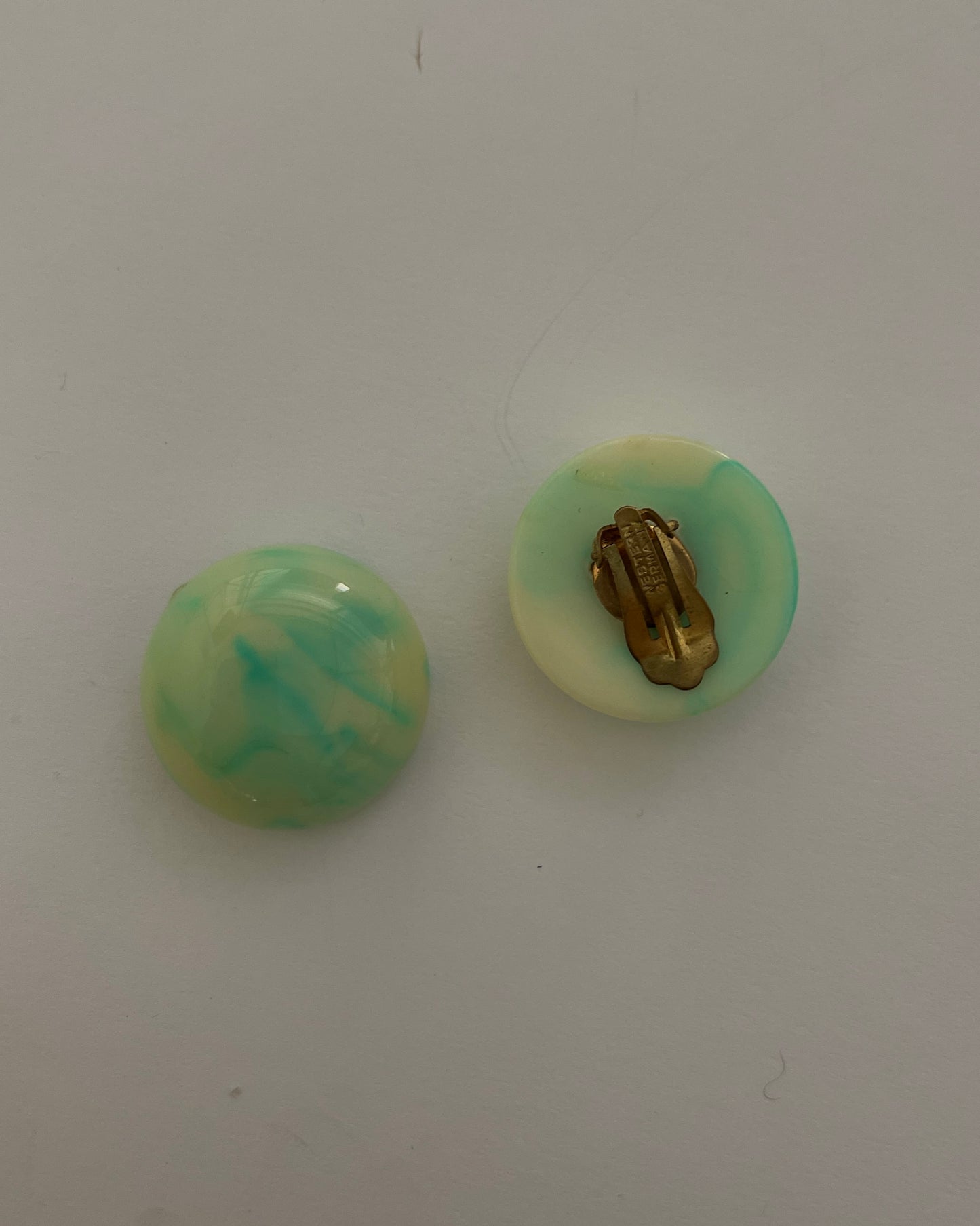 Turquoise clips earrings