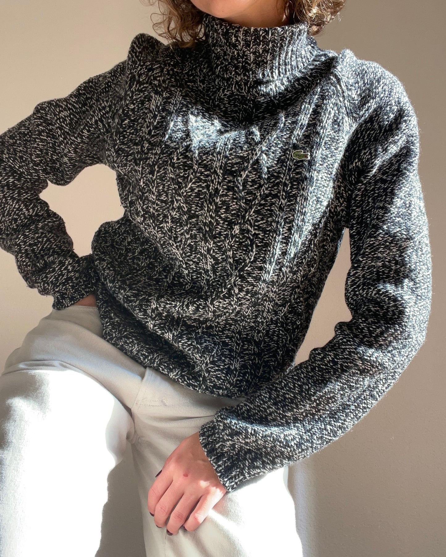 LACOSTE - Grey turtle neck