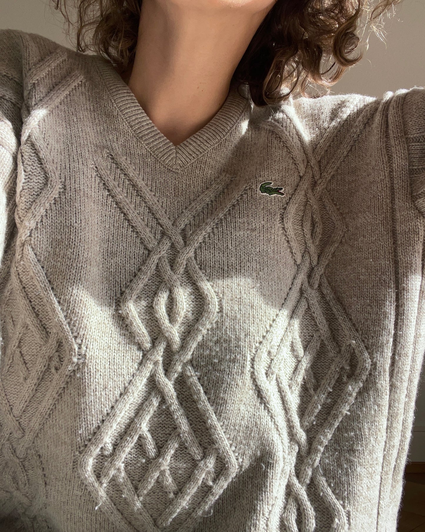 LACOSTE - Beige jumper