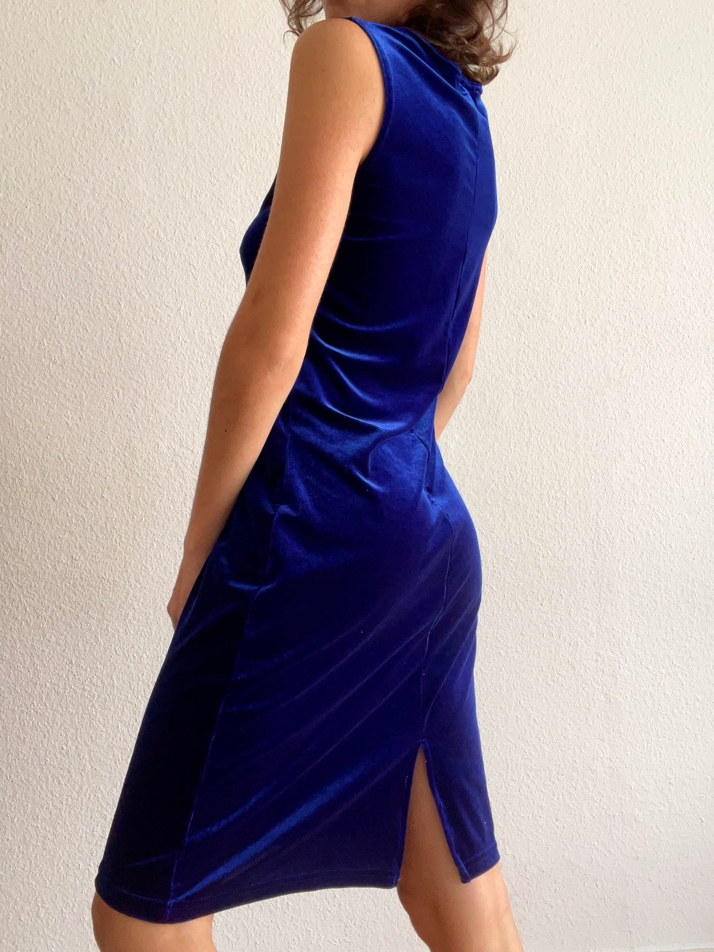 Vintage velvet Blue dress