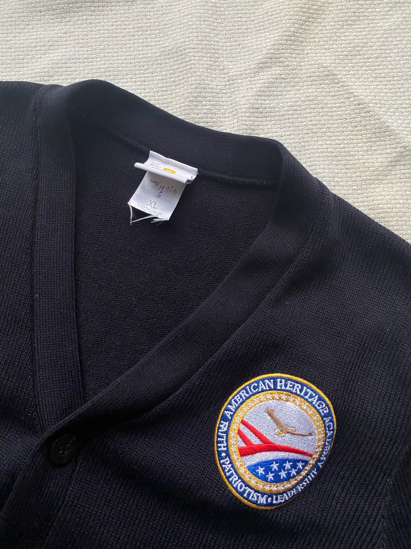 USA blue navy cardigan